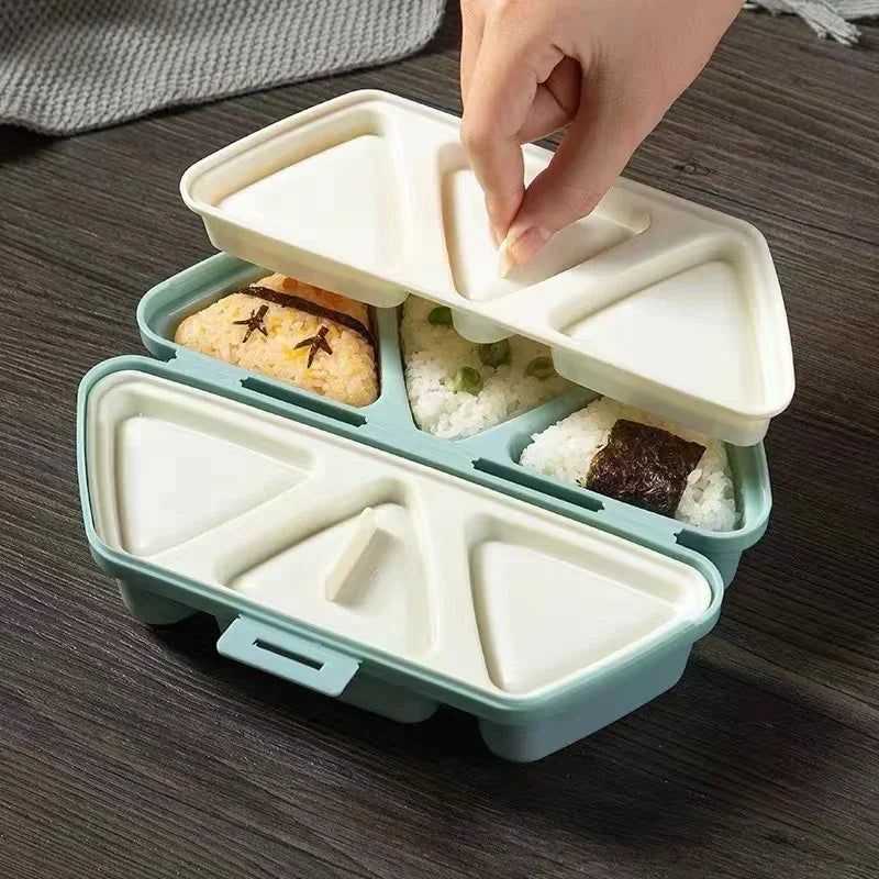 Afralia™ Sushi Mold Onigiri Rice Ball Maker Kit Kitchen Tools Bento Box Accessories