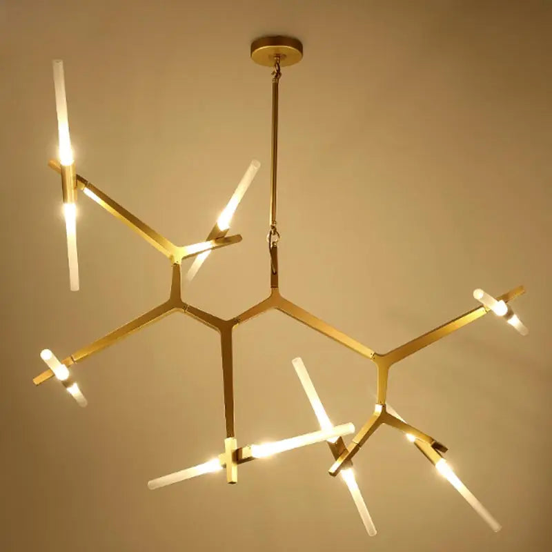 Afralia™ Glass LED Chandelier Ceiling Light for Modern Nordic Design Home Decor