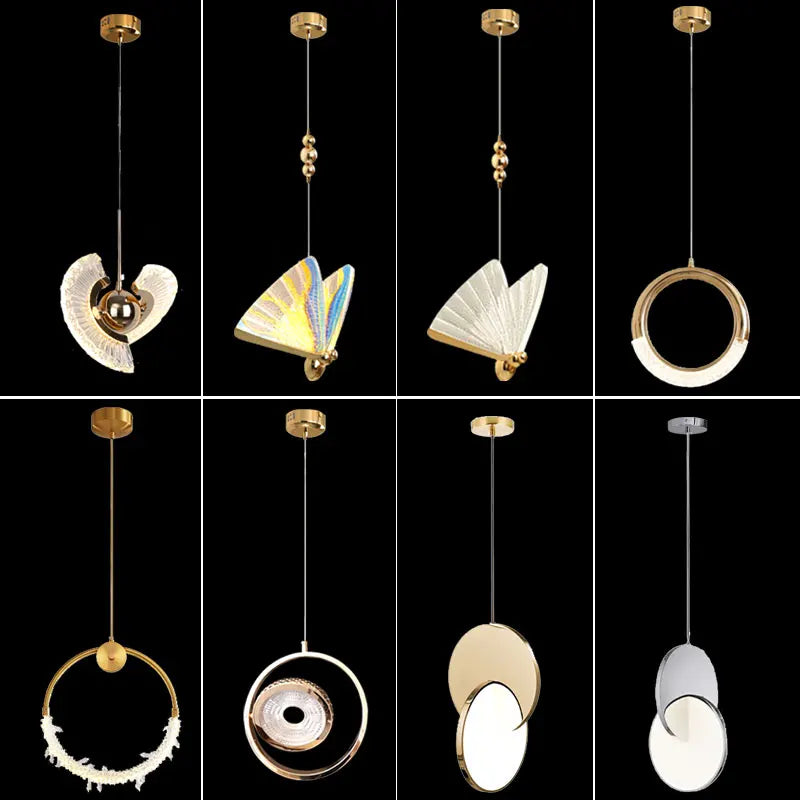 Afralia™ Gold Nordic Pendant Lights Indoor Kitchen Dining Room Home Decor