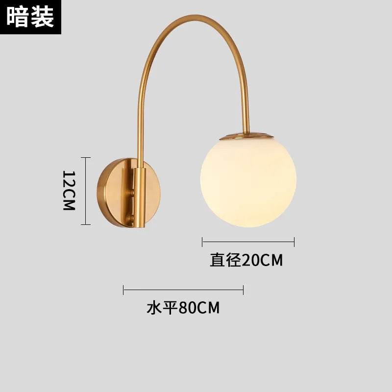 Afralia™ Luxury Gold/Black Swing Arm Wall Lamp LED E27 - Industrial Style