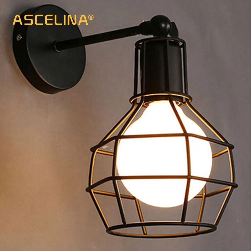 Afralia™ Vintage Industrial Wall Light for Cafe Bedroom Staircase Balcony Decor