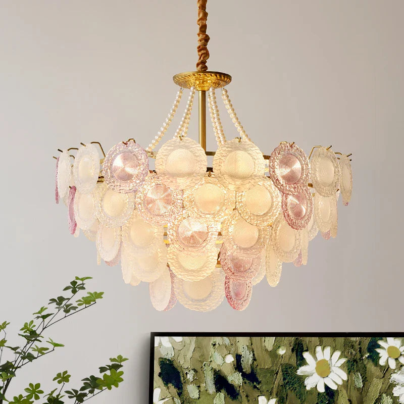 Afralia™ Modern Crystal Pearl Chandelier for Living Room, Bedroom, Dining Room