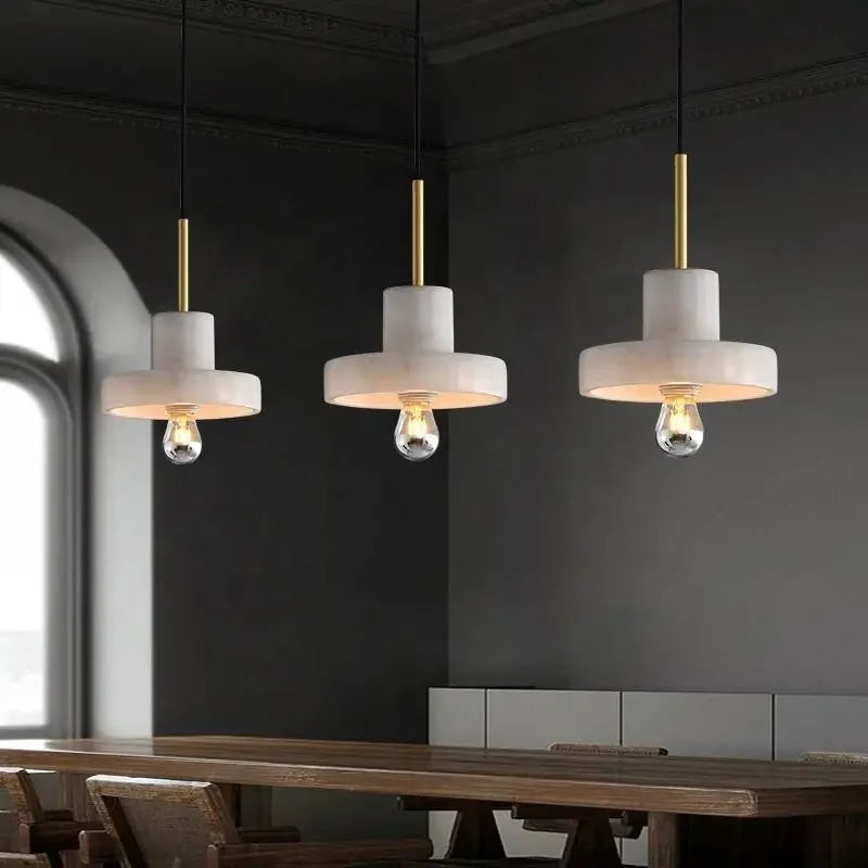 Afralia™ Marble Pendant Light: Modern Bar Fixture Hanging Chandelier