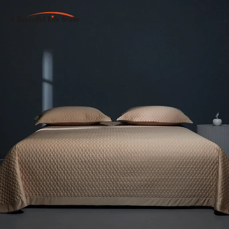 Afralia™ Quilted Eucalyptus Fiber Bedspread for Cool Summer Comfort