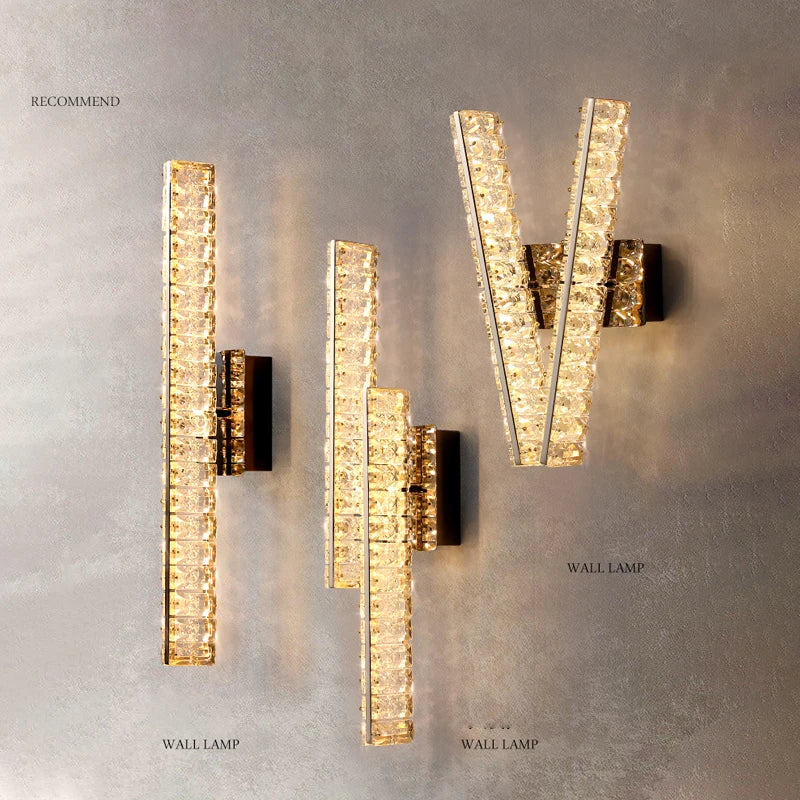 Afralia™ Crystal Wall Lamp: Elegant Lighting for Home, Hotel, or Office Decor