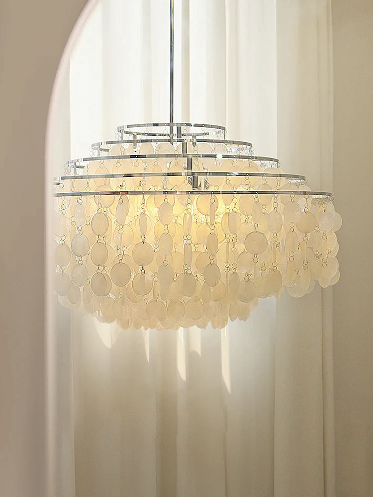 Afralia™ Shell Chandelier: Vintage American Style for Restaurant and Bedroom