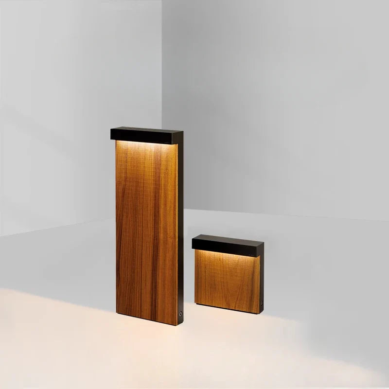 Afralia™ LED Wood Grain Lawn Light - Waterproof Stainless Steel Street Lamp