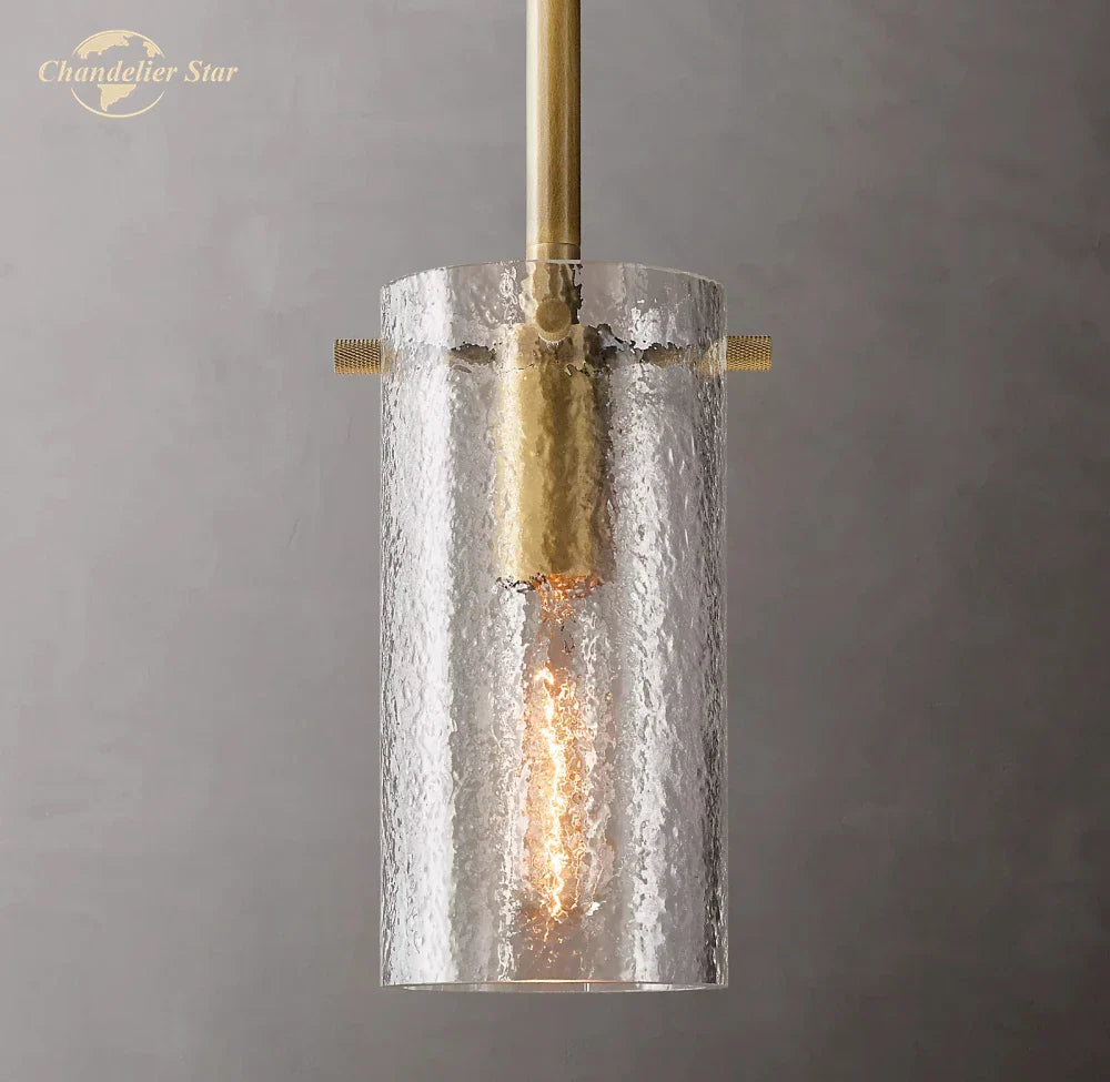 Afralia™ Modern Glass LED Chandelier Charleroi Pendant Light for Kitchen Bedroom Dining Room