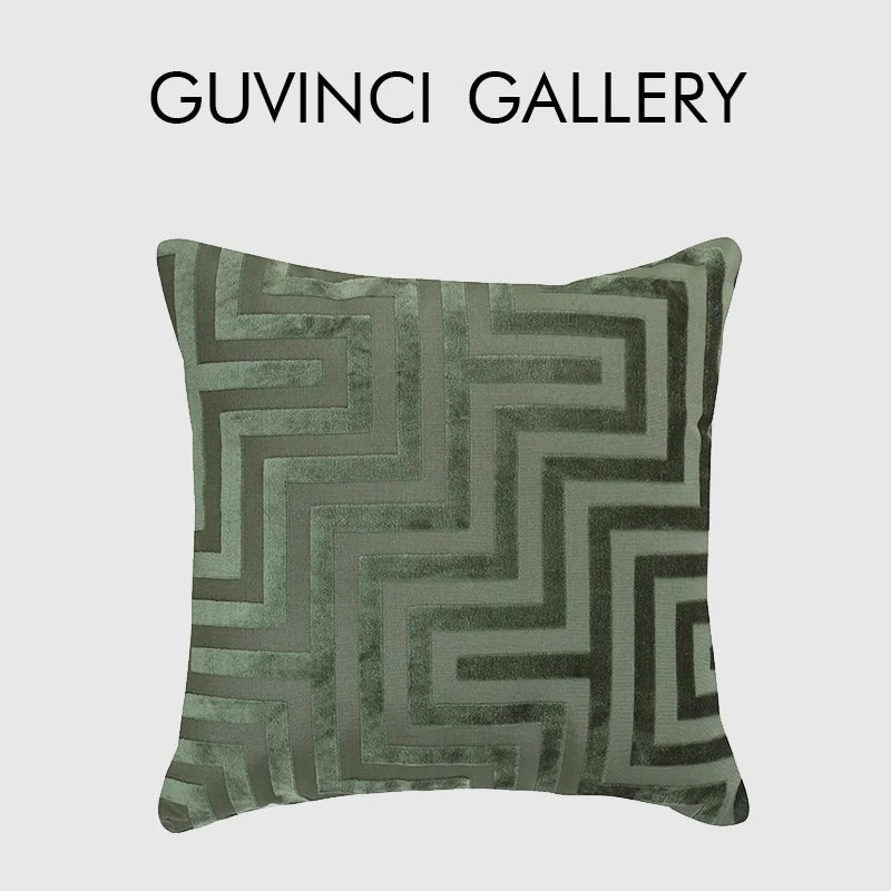 Afralia™ Geometric Jacquard Throw Pillowcase Double Sided Luxury Cushion Cover