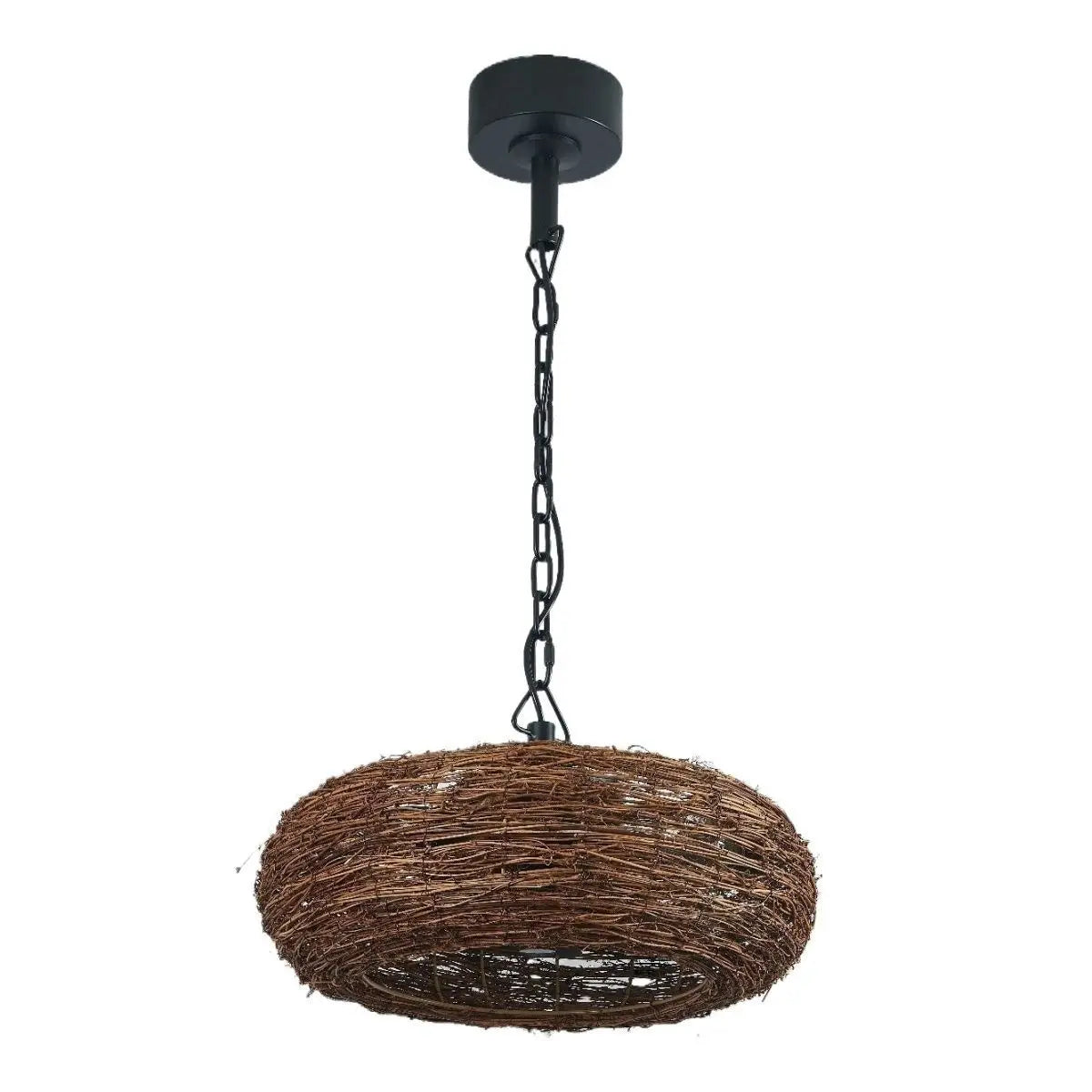 Afralia™ Rattan Wicker Basket Pendant Light - Vintage Boho Farmhouse Chandelier