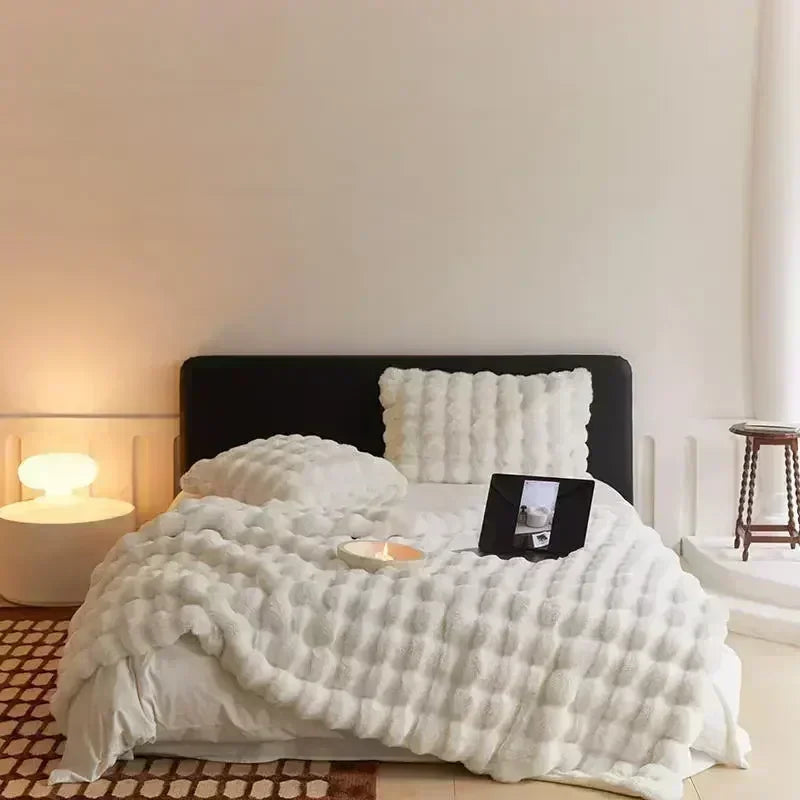 Afralia™ Luxury Tuscan Fur Winter Blanket: Super Comfortable & High-End Warmth