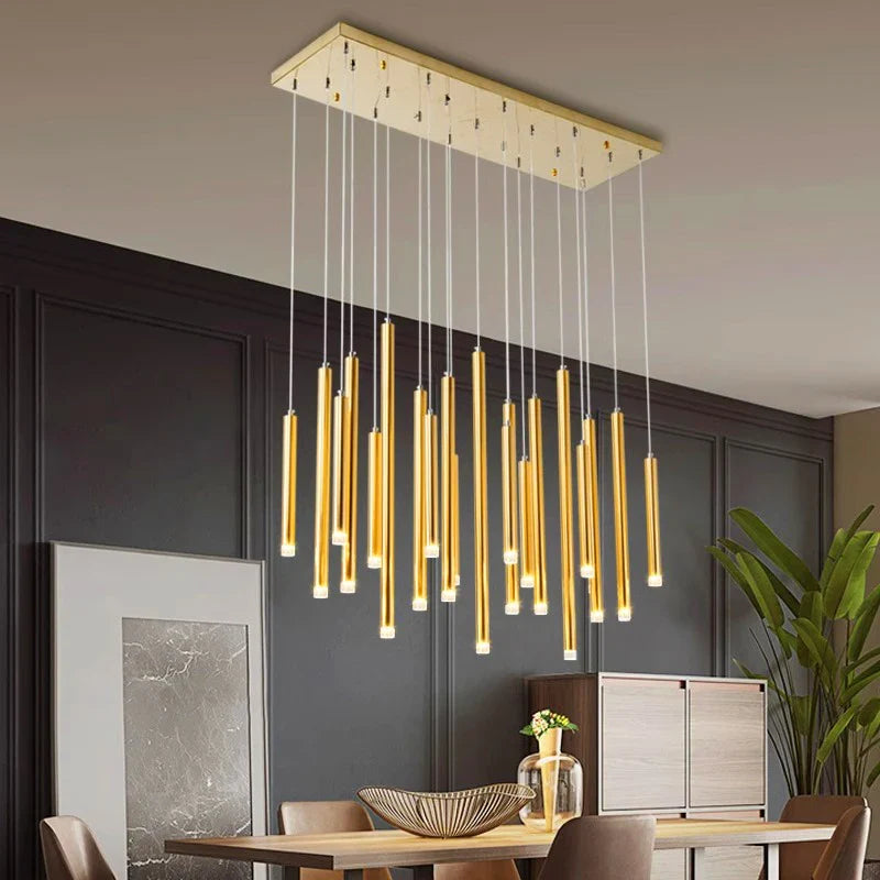 Afralia™ Elegant Chandelier Dining Room Pendant Lights Ceiling Lamps Indoor Lighting Fixtures