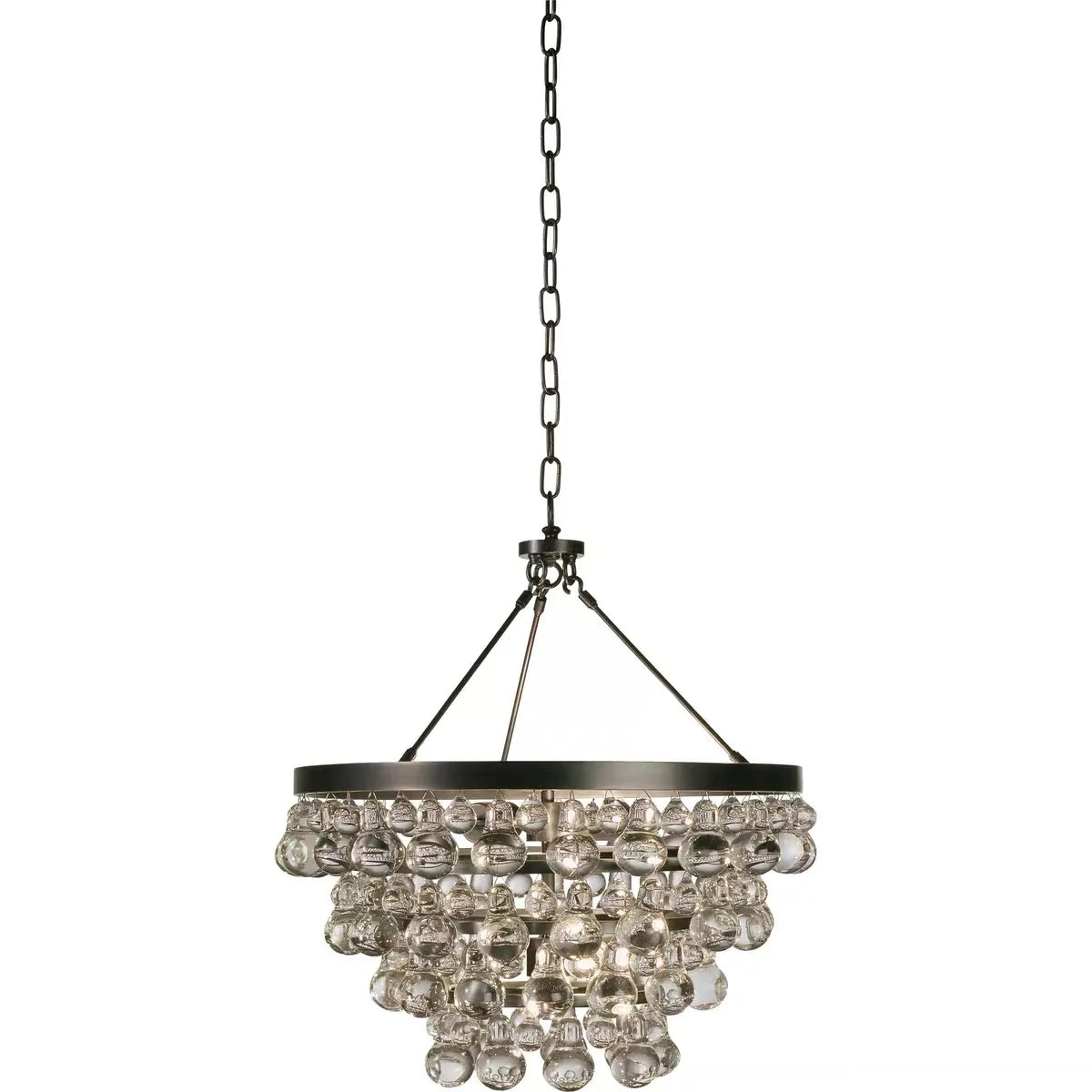 Afralia™ Black Crystal Bead Ceiling Chandelier - Modern Classic for Living Room & Dining Table