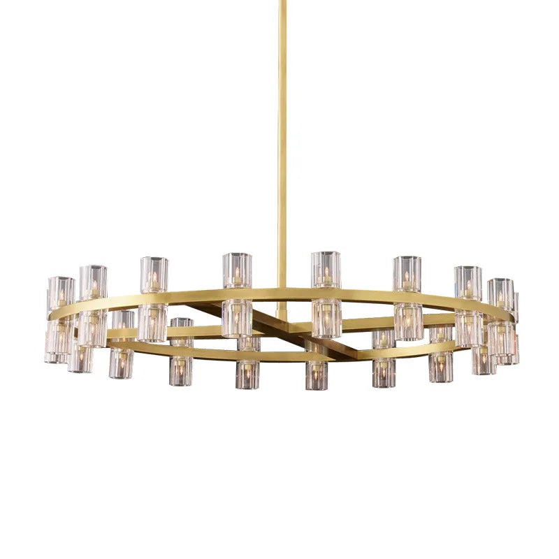 Afralia™ Crystal Black Gold Luxury LED Hanging Pendant Light for Living Room