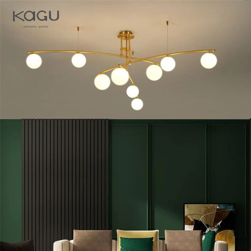 Afralia™ Modern Minimalist Nordic Chandelier for Creative Living Room Decor