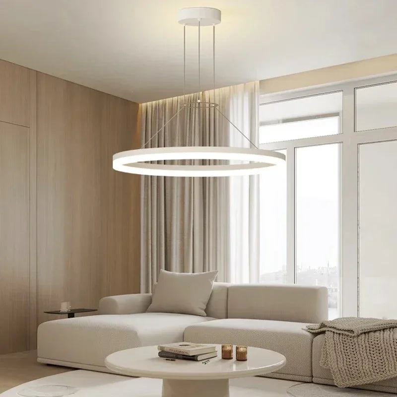 Afralia™ Nordic Simplicity LED Chandelier for Home Decor and Luminaires