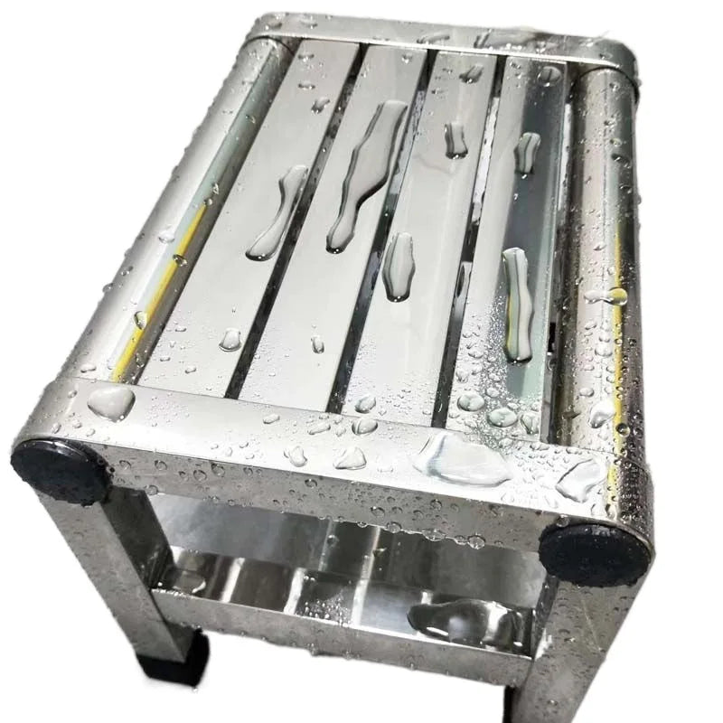 Afralia™ Metal Vanity Chair for Bathroom, Salon & Bedroom Storage