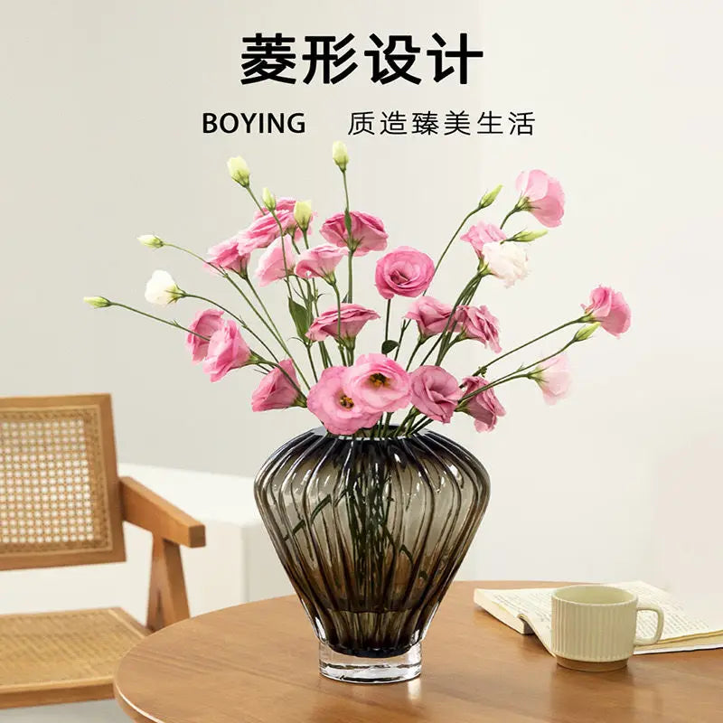 Afralia™ Blue Hot Air Balloon Vase, Lily Flower Arrangement Home Decoration