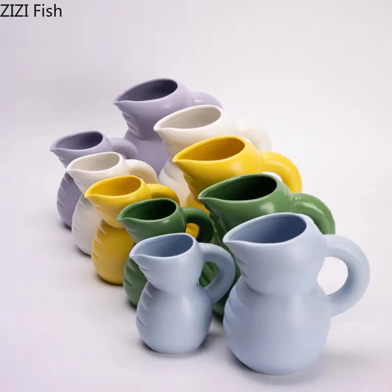 Afralia™ Multicolour Ceramic Vase for Modern Room Decor