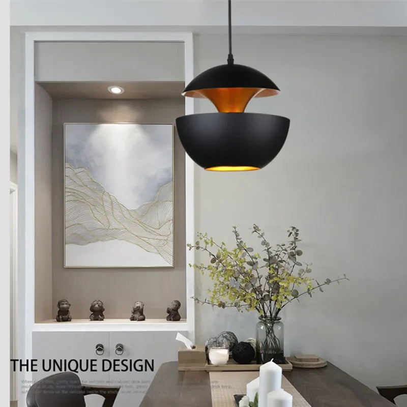 Afralia™ Minimalist Iron Bar Dining Table Chandelier