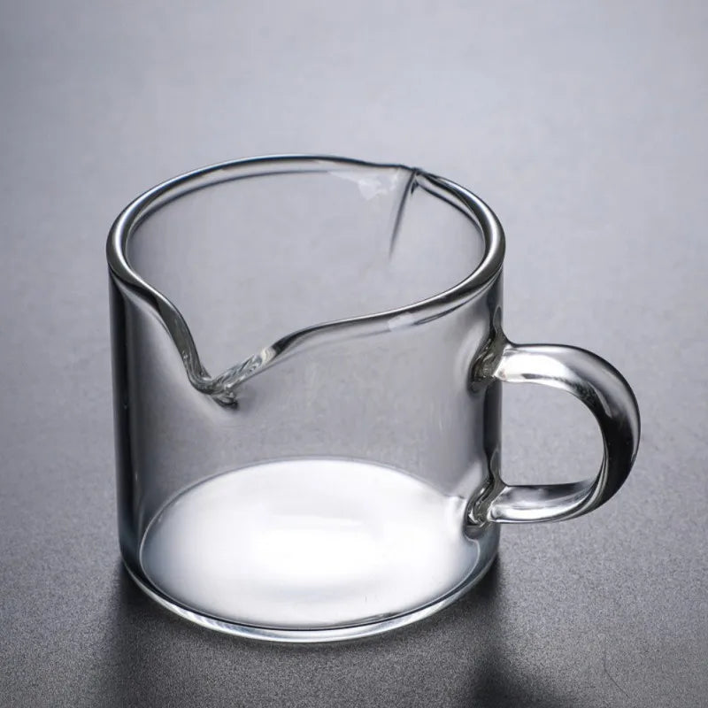 Afralia™ Double Mouth Glass Milk Cup Set - 100ml