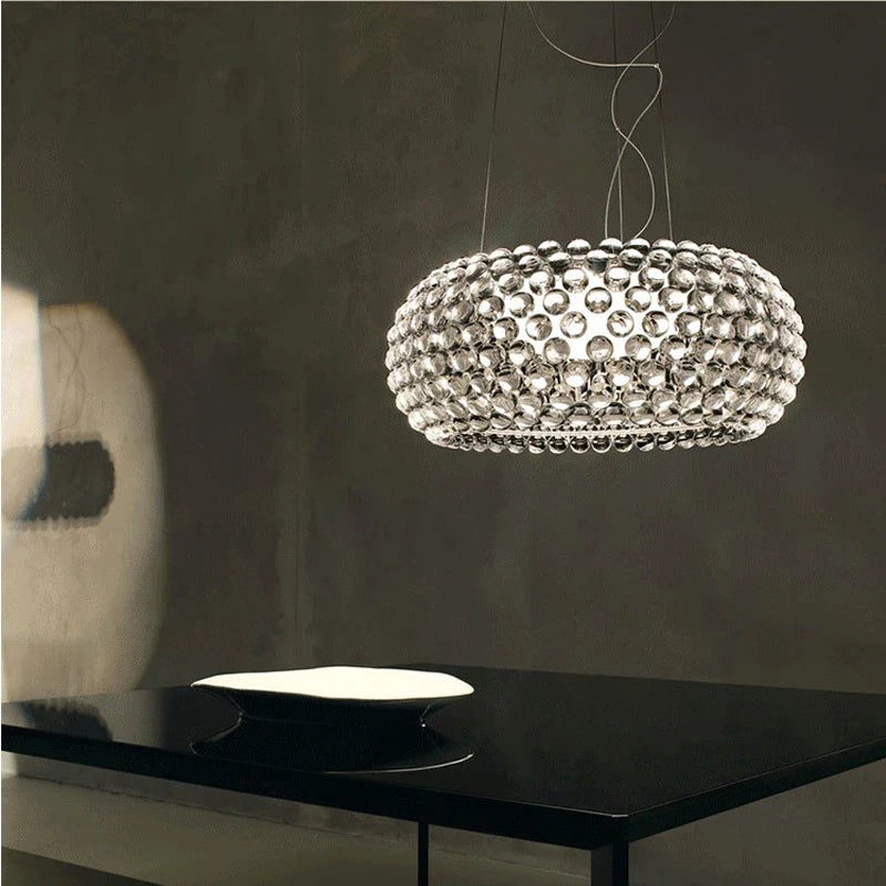 Afralia™ Caboche LED Chandelier: Artistic Nordic Acrylic Pendant Light for Living Room & Restaurant