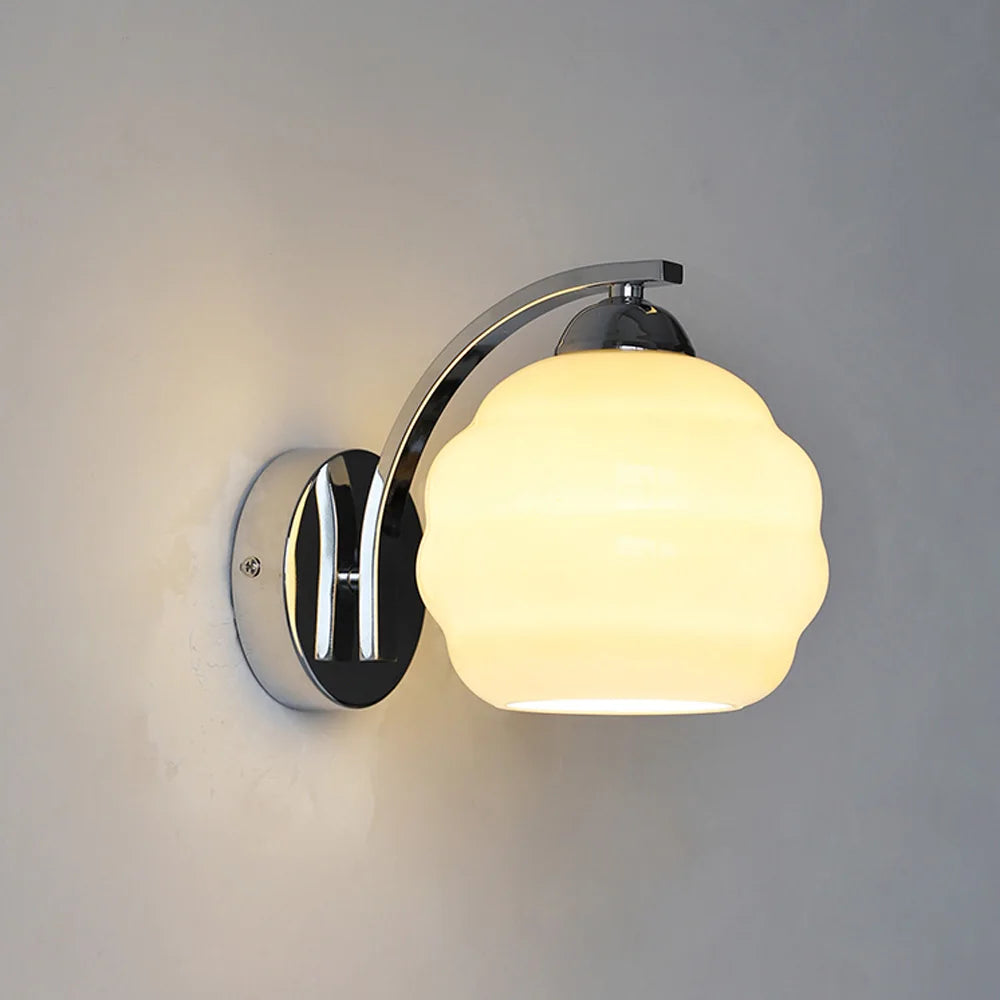 Afralia™ Glass Wall Lamp: Modern Aisle & Bedroom Wall Lights with Nordic Design