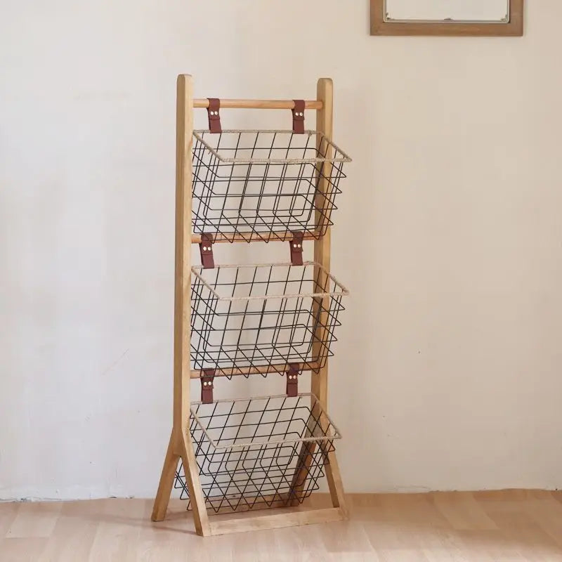Afralia™ Metal Storage Rack for Home, Living Room, Kitchen - Multi-functional Storage Shelves