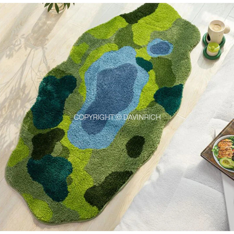 Afralia™ Tundra Fluffy Carpet Landscape Rug for Living Room & Bedroom Nordic Home Decor