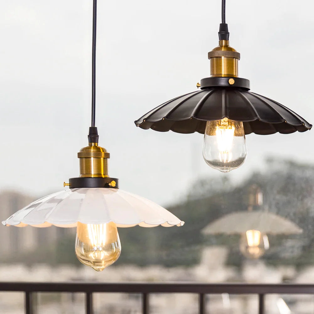 Afralia™ Copper Vintage Pendant Light Industrial Edison Bulb E27 110/220V Lighting