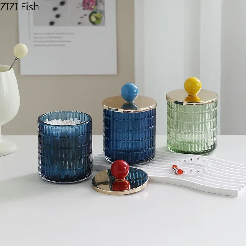 Afralia™ Glass Tea Canister Storage Jar with Ceramic Ball Lid