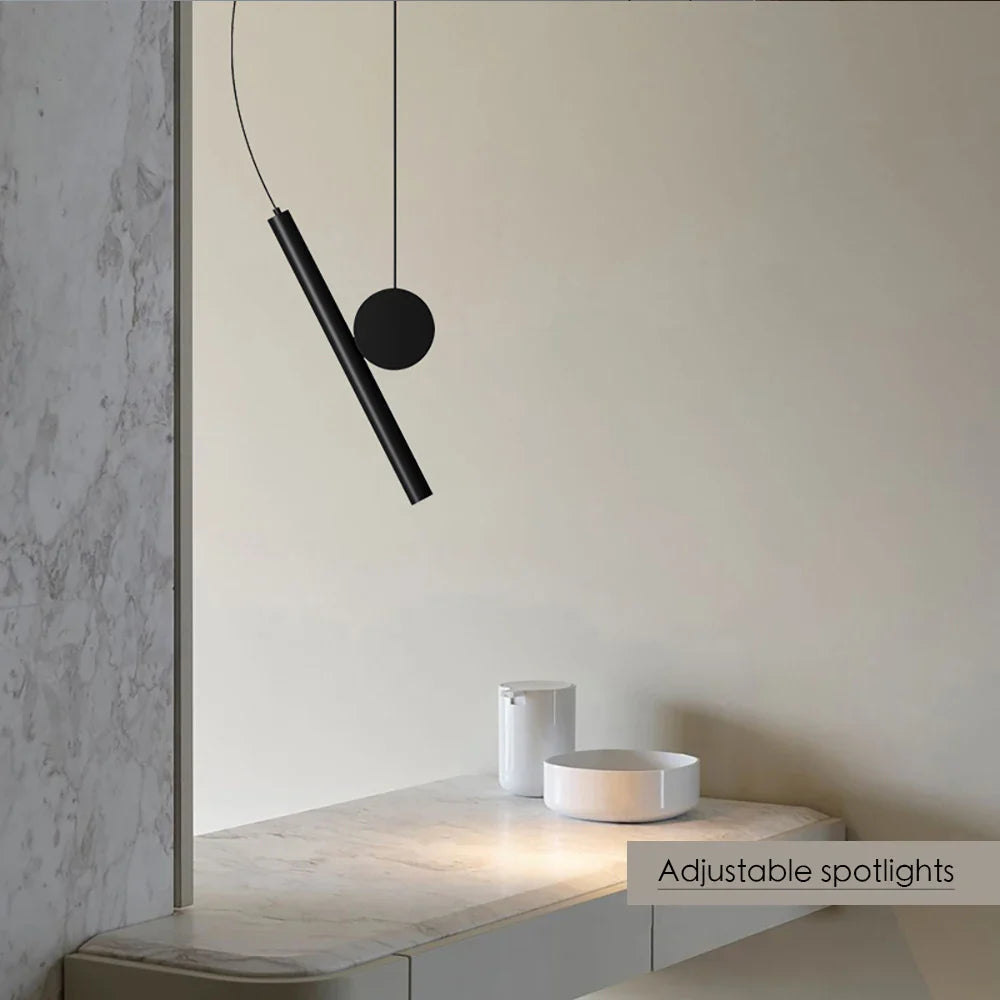 Afralia™ Modern Adjustable Pendant Lights for Kitchen Island Bedroom Living Room