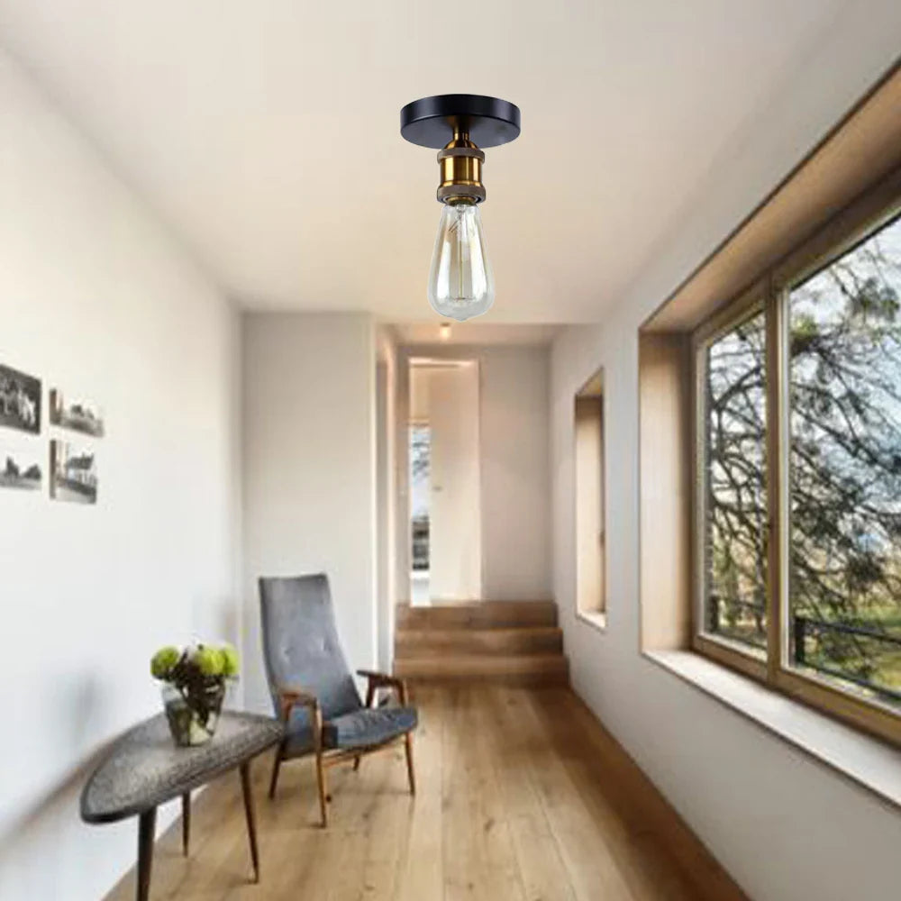 Afralia™ Retro Industrial Ceiling Light: Vintage LED E27 Wall Lamp for Home Living Room
