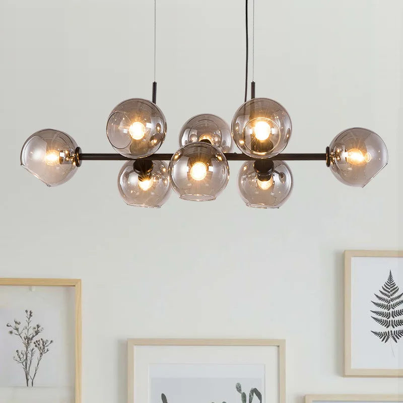 Afralia™ Glass Ball Pendant Lights for Dining Living Room Kitchen