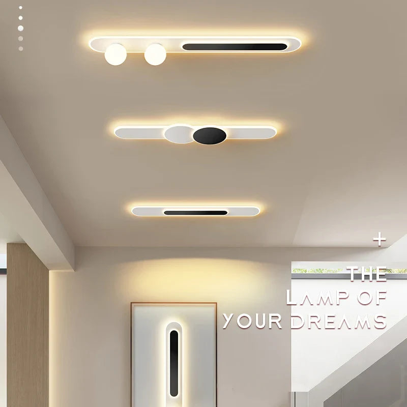 Afralia™ Nordic Simple LED Aisle Ceiling Lights Indoor Lighting Fixtures