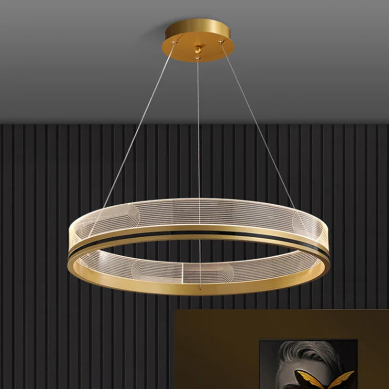 Afralia™ Black/Gold LED Pendant Lights | Modern Design for Home Lighting Decoration