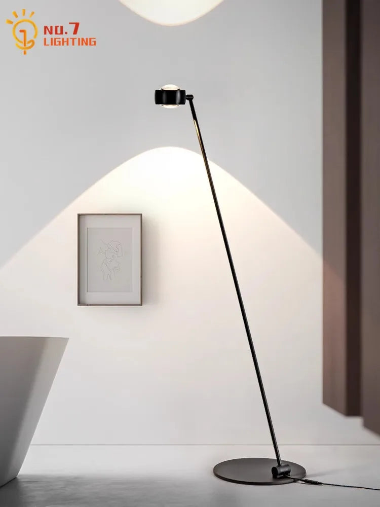 Afralia™ Induction Dimming LED Vertical Floor Lamp for Modern Living Room