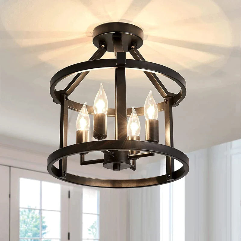 Afralia™ Vintage Farmhouse Chandelier Light for Living Room Dining Porch Kitchen Table