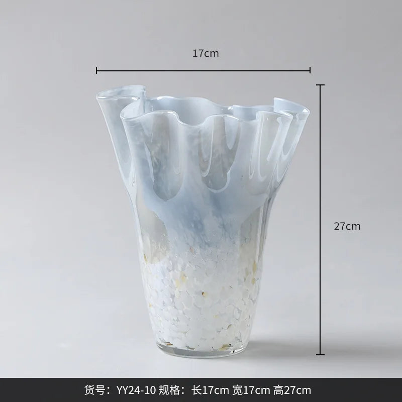 Afralia™ Golden Trumpet Ceramic Flower Vase Home Decoration Accessories