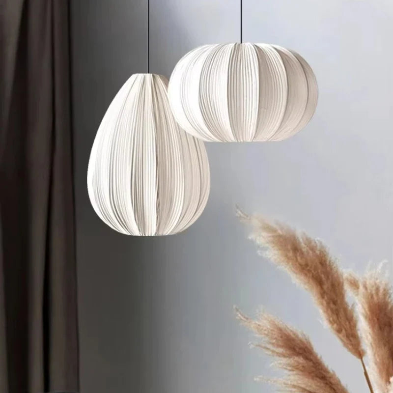 Afralia™ Fabric LED Pendant Lights Bar Chandelier Dining Room Decor Lighting