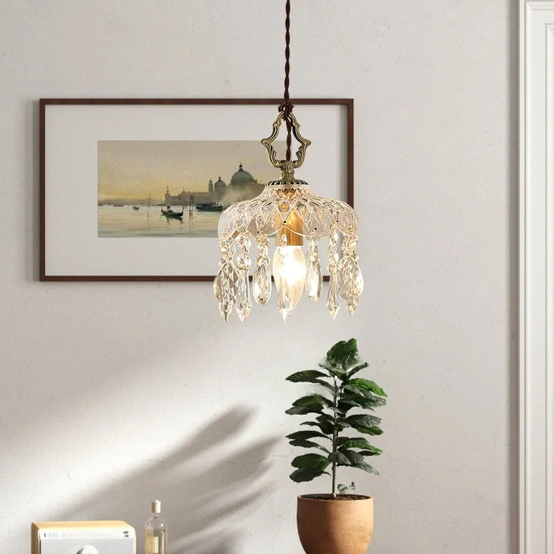 Afralia™ Crystal LED Ceiling Light - Modern Style for Bedroom, Living, Dining Room