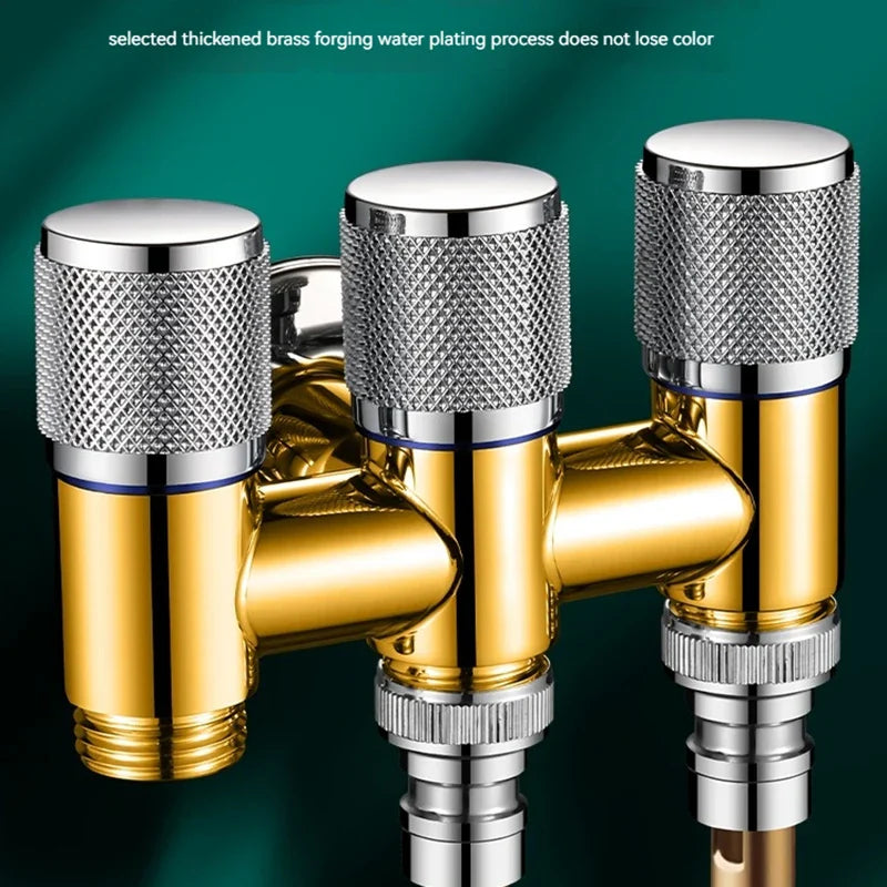 Afralia™ Stainless Steel Valve Set for Bathroom, Balcony, and Kitchen