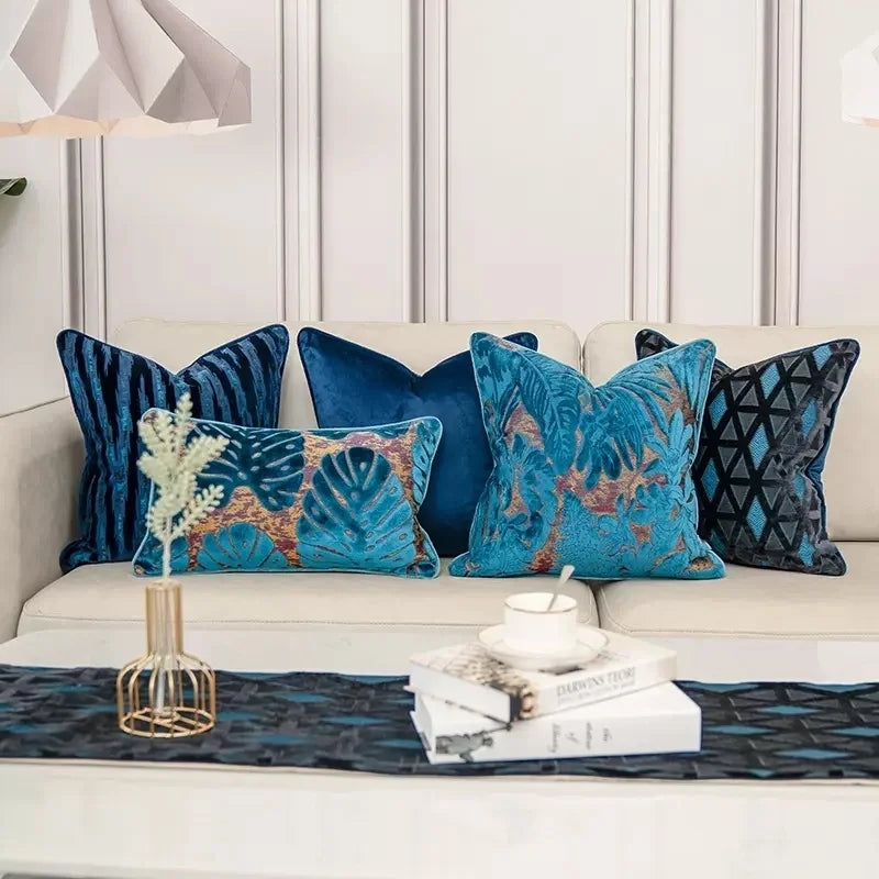 Afralia™ Velvet Luxury Cushion Cover for Sofa, High-quality Decorative Pillowcase