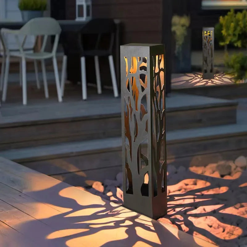 Afralia™ Outdoor Garden Lawn Square Floor Lamp - Illuminate Your Space with Style and Elegance