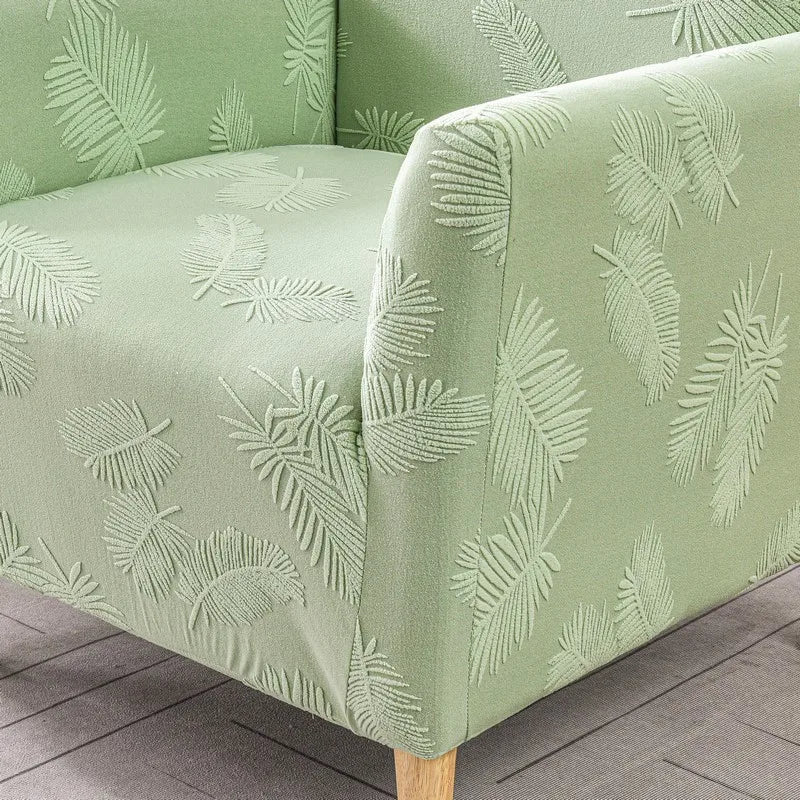 Afralia™ Stretch Fleece Accent Chair Cover - Solid Color Slipcovers for Sofa