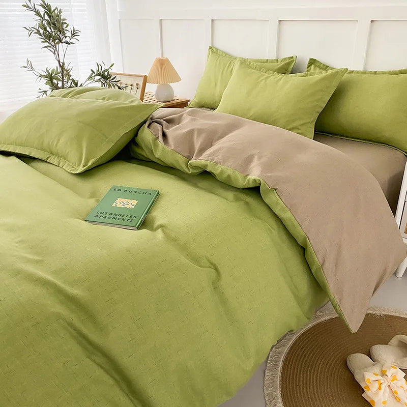 Afralia™ Geometric Floral Bedding Set with Quilt Cover, Duvet Cover, Sheet, and Pillows