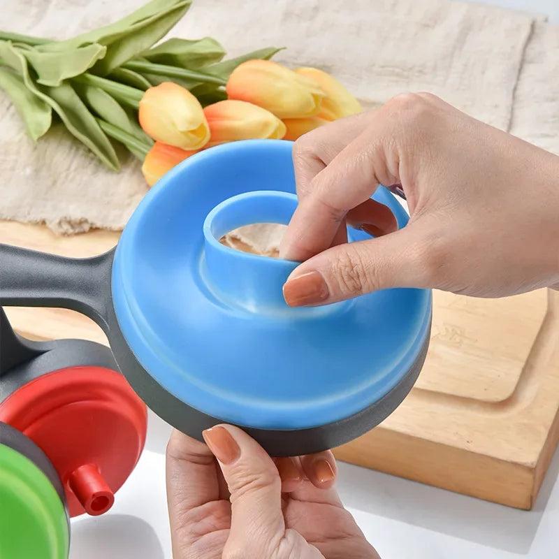 Afralia™ Kitchen Funnel Set: Wide/Narrow Mouth, Folding, Three-Piece for Jam, Oil Drain & More