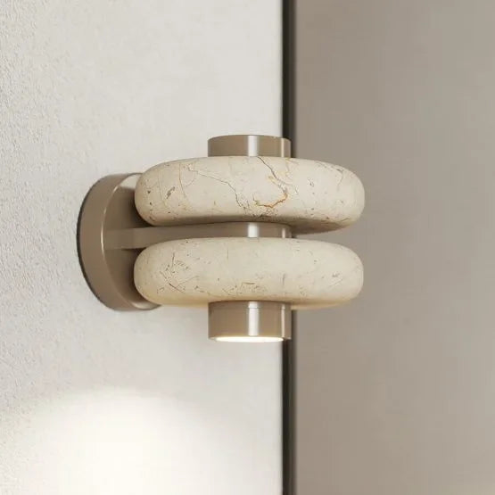 Afralia™ Marble Wall Light LED for Restaurant, Bedhead, Study, Cafe, Corridor - Postmodern Light Luxury