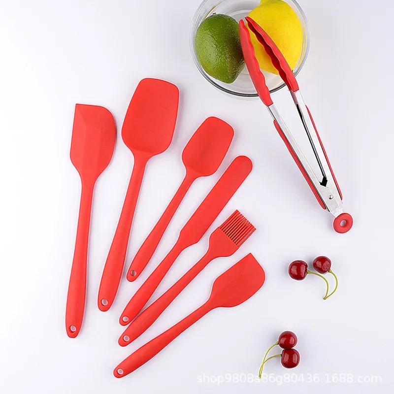 Silicone Spatula Set 6 PCS for Cooking Baking Mixing Tools Afralia™
