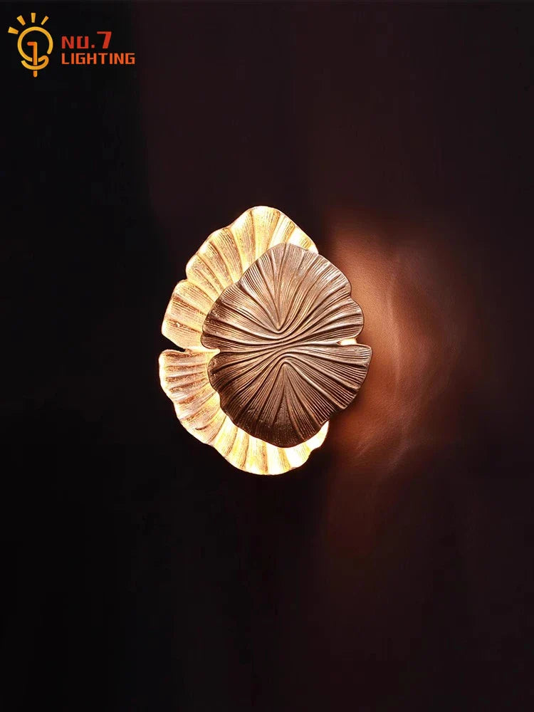 Afralia™ Designer Copper Wall Lamp LED G9 Gold/Chrome Art Decor Living Room Bedroom